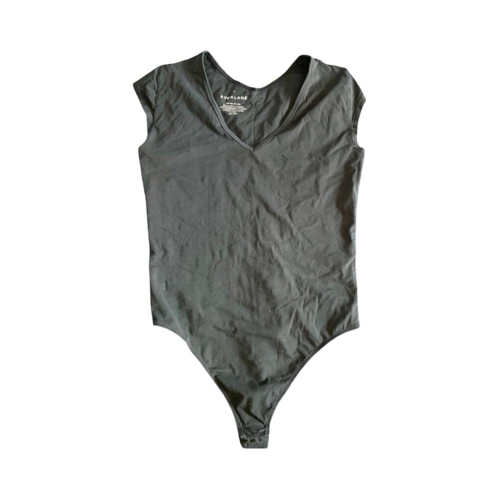 Everlane Black Sleeveless Bodysuit Size: M